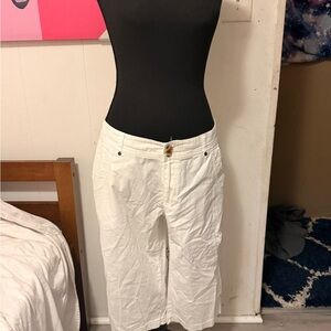 Women's White Casual Shorts